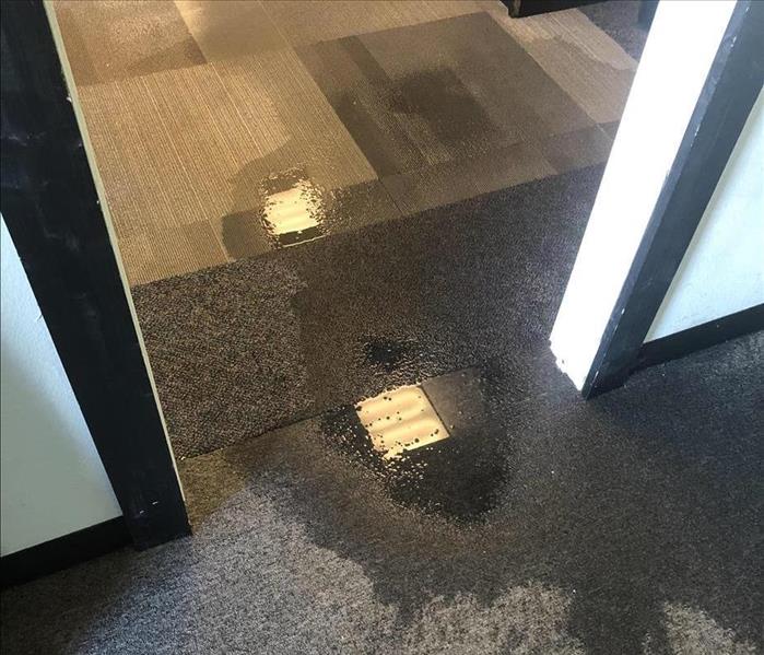 water damage to commercial office